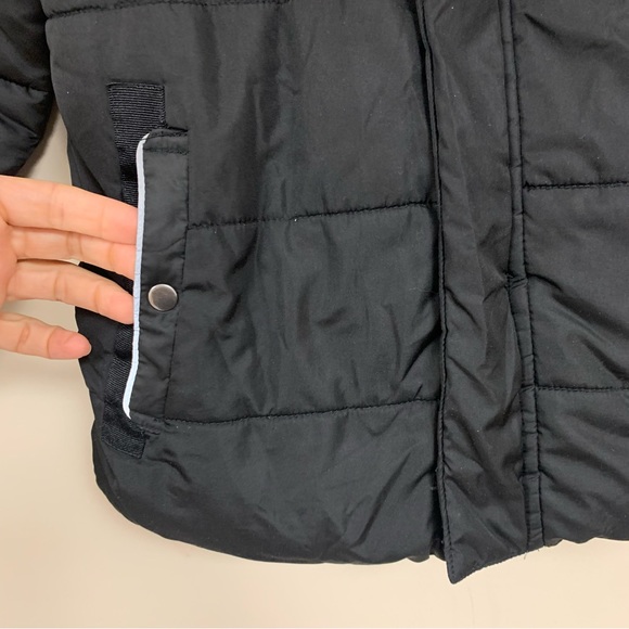 🆕 Black Swiss Puffer Coat Boy’s Medium 8 Quilted Fall Winter Jacket Warm Snow - Picture 4 of 10